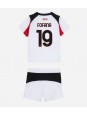 AC Milan Youssouf Fofana #19 Replika Borta Kläder Barn 2025-26 Kortärmad (+ byxor)